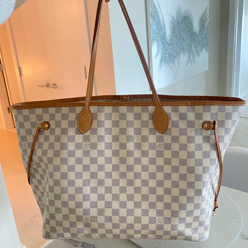 Authentic Louis Vuitton Damier Azur Neverfull GM